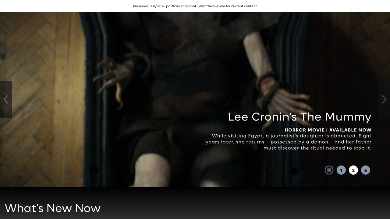 Desktop view of the HBO Max Toolkit July 2026 homepage