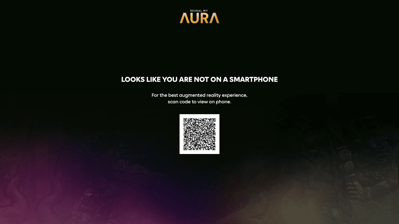 Desktop browser capture of The White Lotus Reveal My Aura experience with campaign branding visible